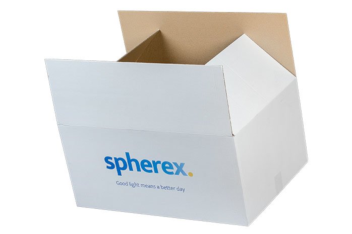 Witte kartonnen doos op maat Witte kartonnen doos op maat