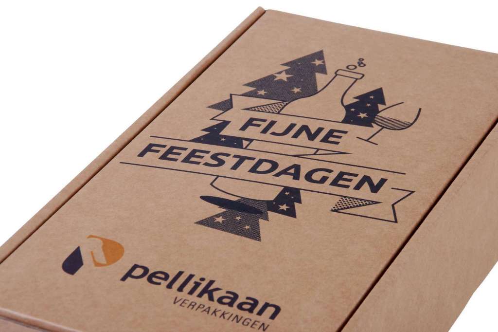 Afbeeldingen van Flesdozen Fijne Kerstdagen